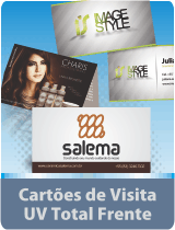 Cartão de Visita Verniz Total frente