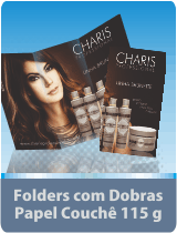 Folders com Dobras - Papel Couchê 115 g